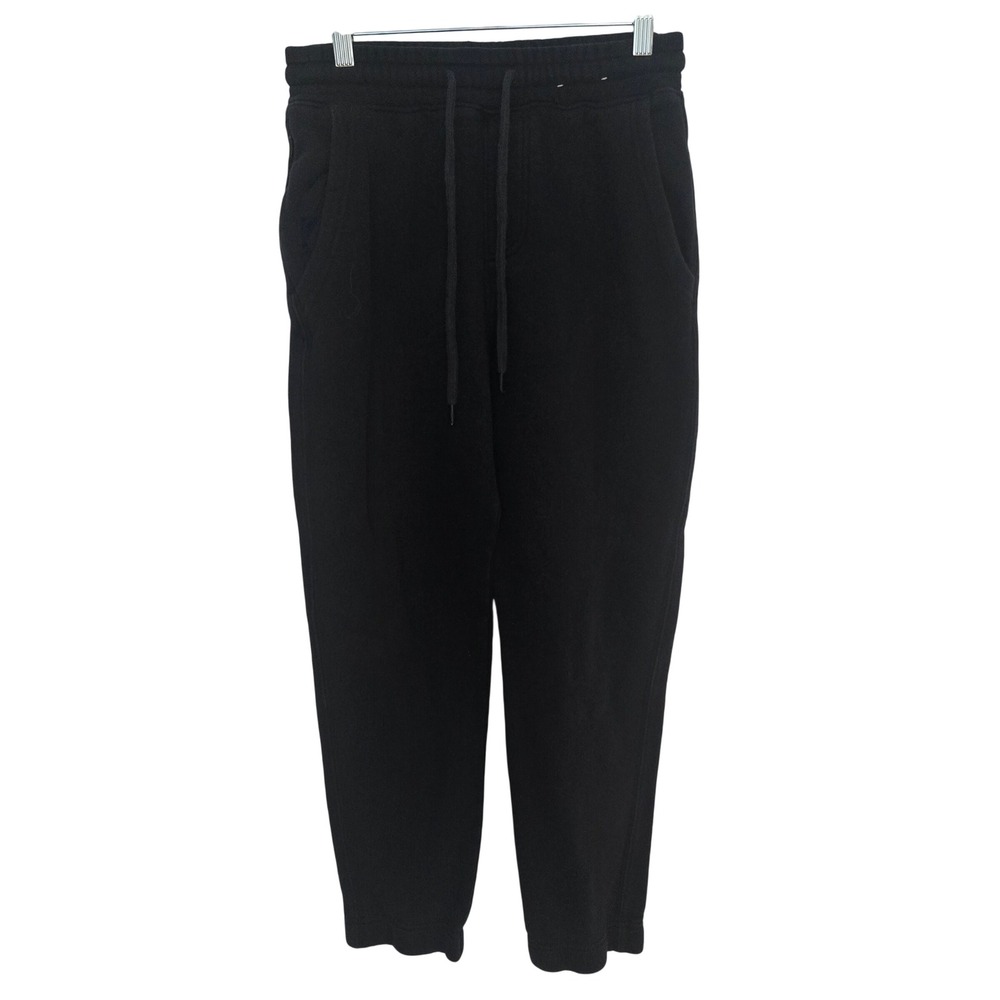 Hollister Relaxed Jogger Sweatpants Womens XS Black‎ Fleece Drawstring Pockets